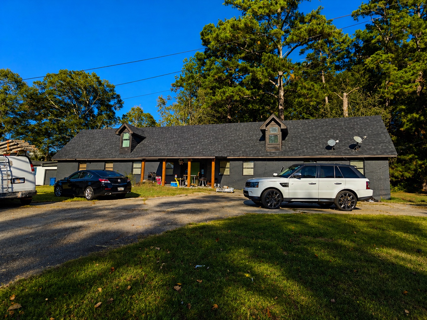 Finished roof replacement on ranch-style home